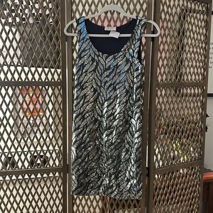 Grey & Silver Sequin Party Dress size Small